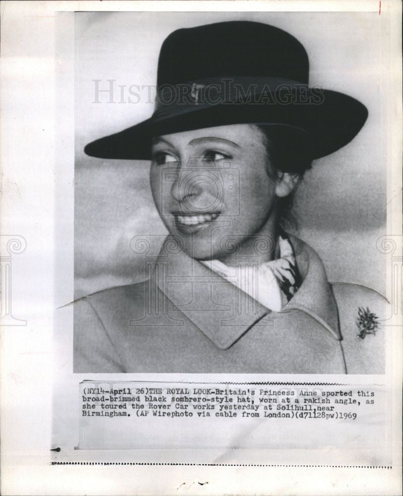1969 Press Photo Princess Anne of Britain - Historic Images