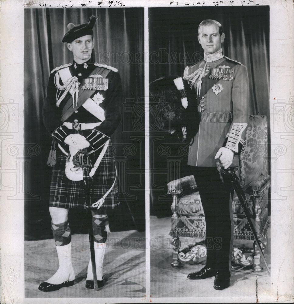 1954 Press Photo Duke Queen&#39;s Highlander - Historic Images