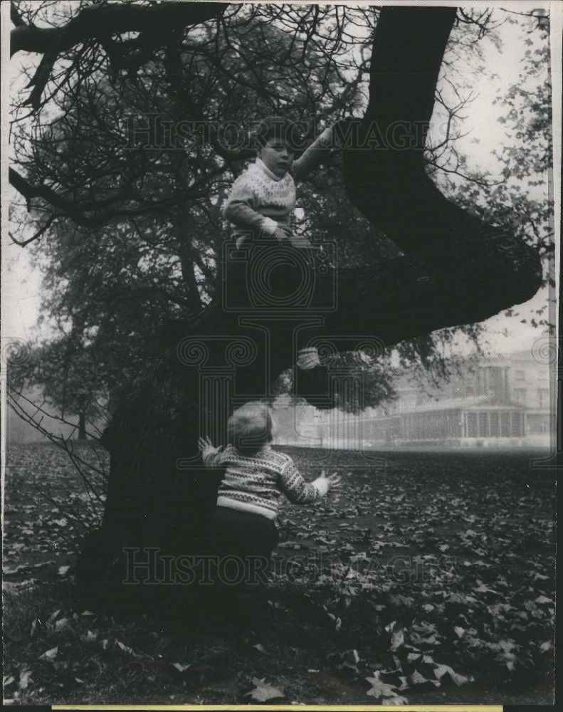 1956 Press Photo Royal Children behave same like others - Historic Images