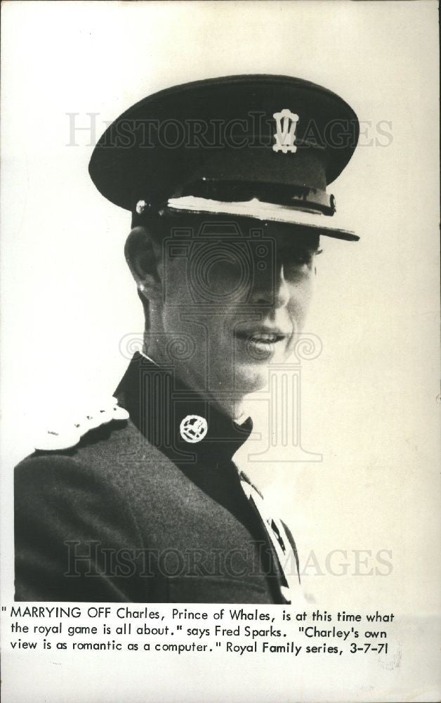 1971 Press Photo Prince Charles, Prince of Wales - Historic Images