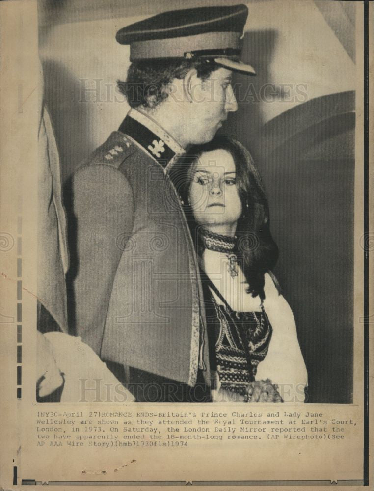 1975 Press Photo Prince Charles and Lady Jane - Historic Images