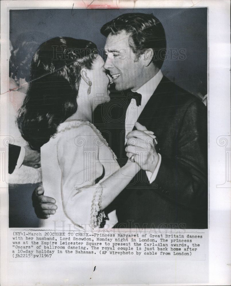 Press Photo Princess Margaret , Lord Snowdon,dance - Historic Images