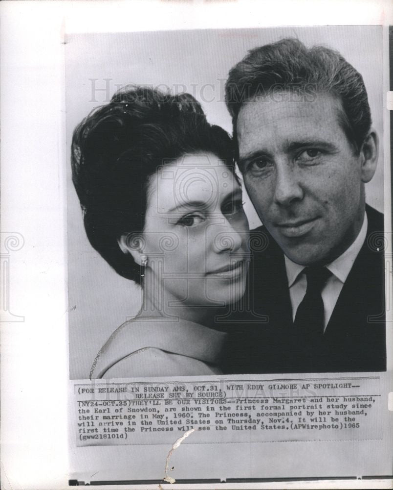 1965 Press Photo Princess Margaret, Earl of Snowdon - Historic Images