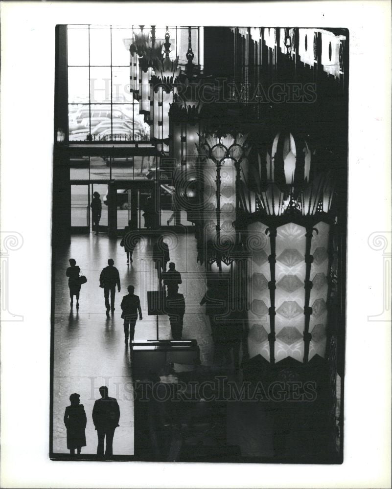 1988 Press Photo Fisher building Interior - Historic Images