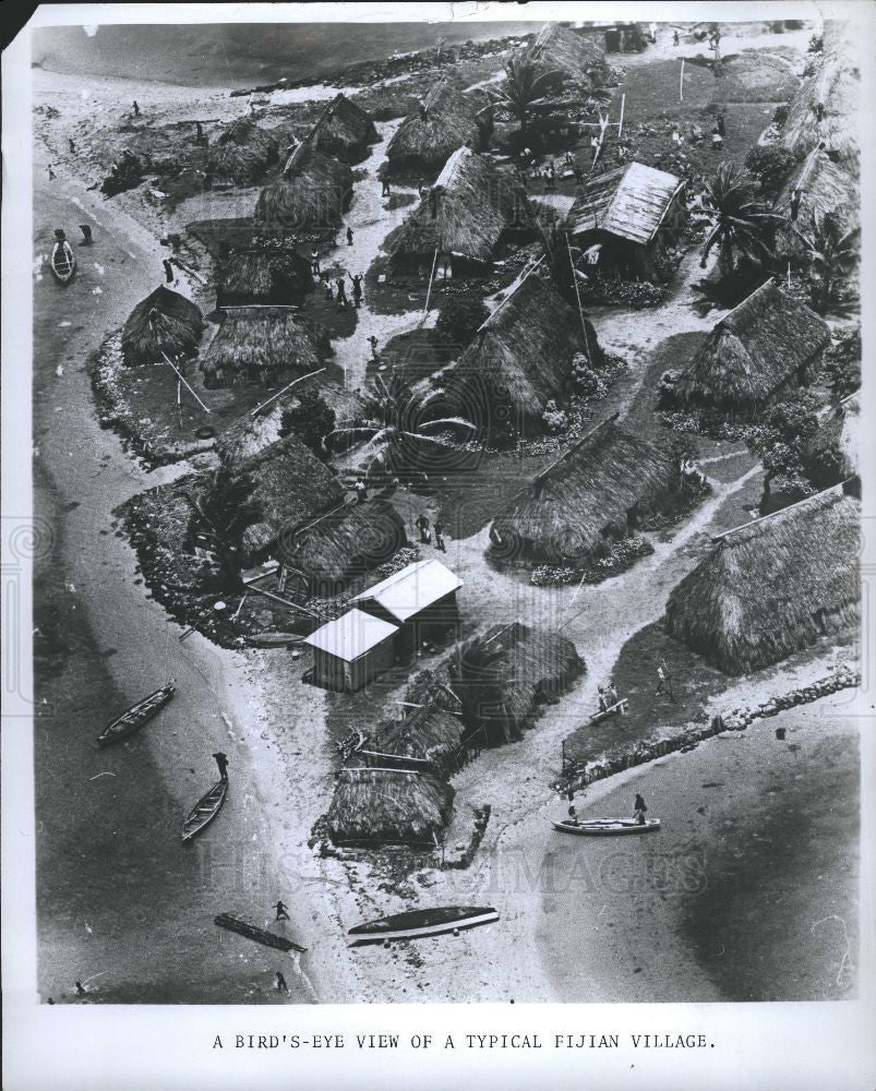 Press Photo Bird's Eye Village - Historic Images