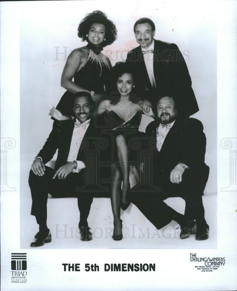 1988 Press Photo The 5th Dimension pop soul jazz Music - Historic Images