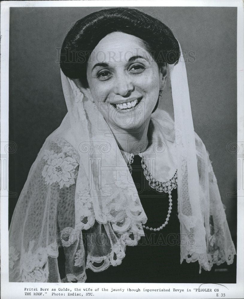 1970 Press Photo Fritzi Burr,wife of the jaunty,golde - Historic Images
