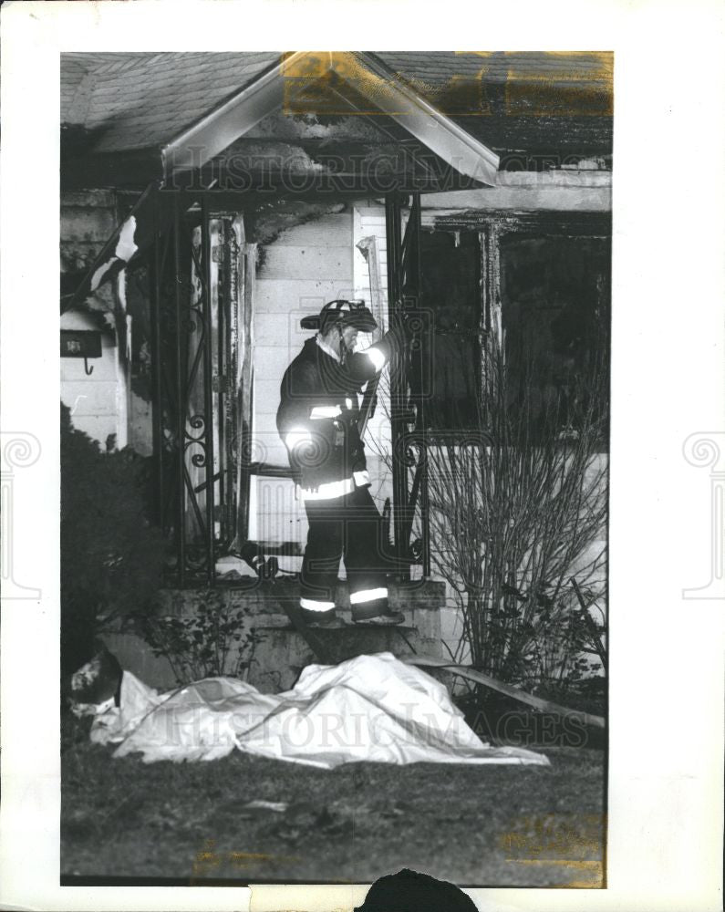 1992 Press Photo Ferndale fire death - Historic Images