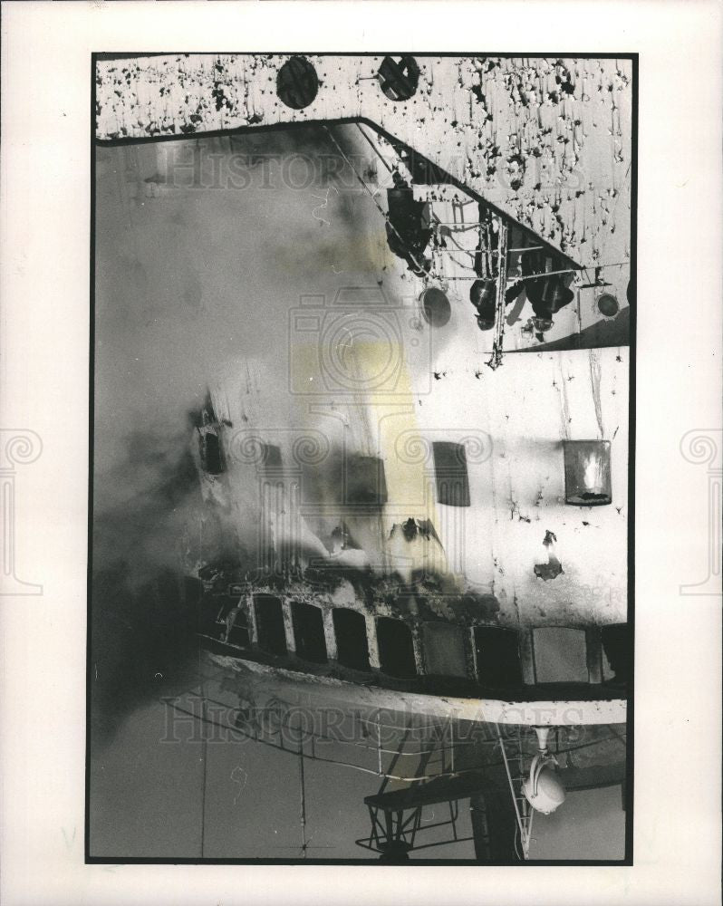 1988 Press Photo mothballed freighter Ojibway slip Zug - Historic Images