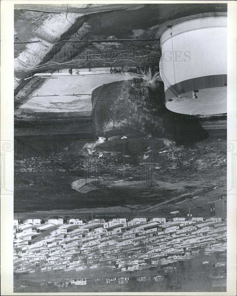 1979 Press Photo Fire chemical process - Historic Images