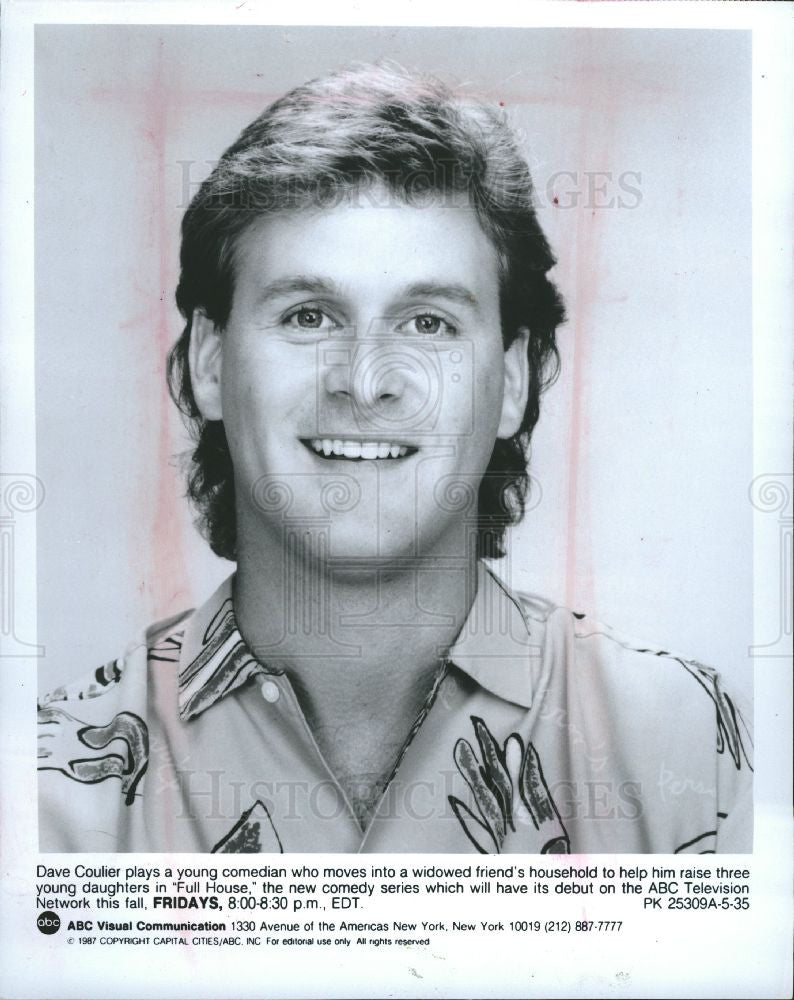 1988 Press Photo Dave Coulier American comedian ABC - Historic Images
