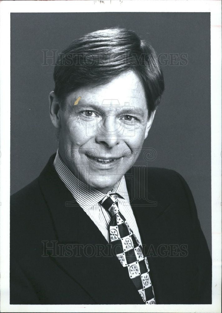 1995 Press Photo WJBK-TV Michael Collins anchorman - Historic Images