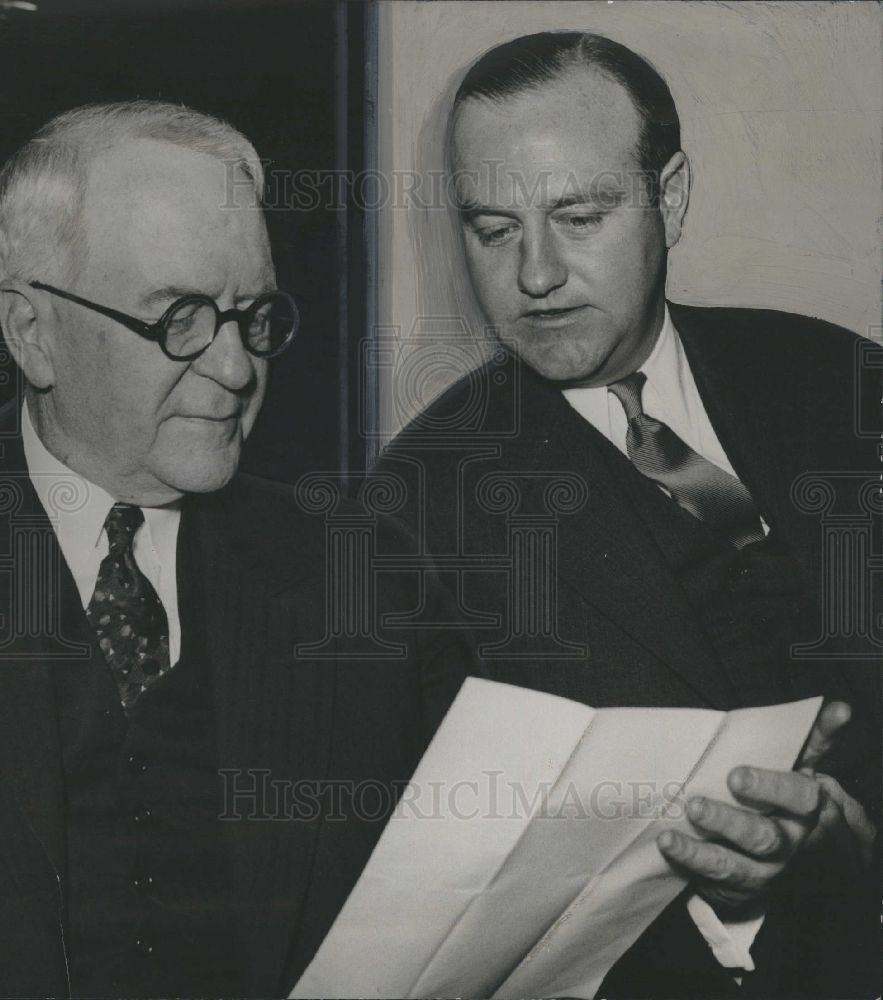 1933 Press Photo Sen James and Frank Couzens - Historic Images