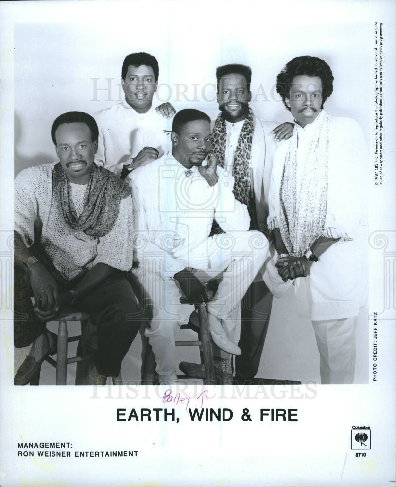 1988 Press Photo Earth Wind and Fire - Historic Images