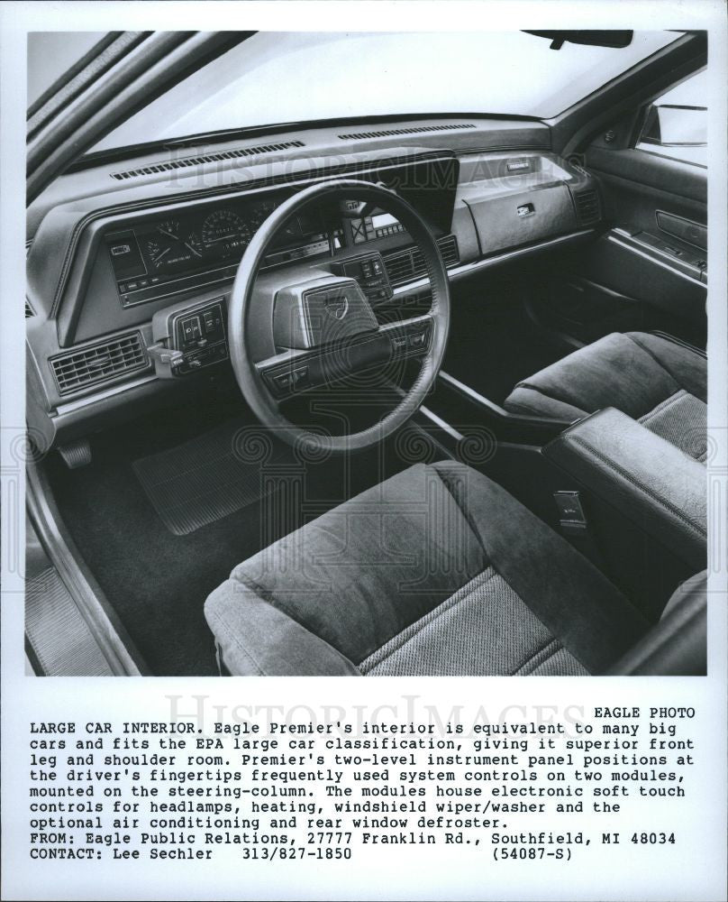Press Photo Eagle Premier's Interior - Historic Images
