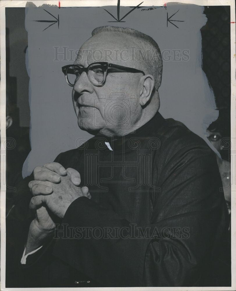 1970 Press Photo Father Charles Edward Coughlin priest - Historic Images