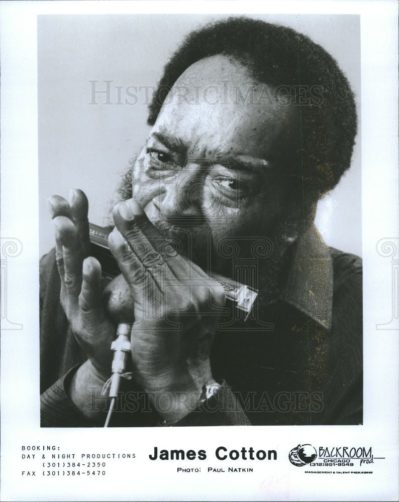 1990 Press Photo JAMES COTTON MUSICIAN - Historic Images