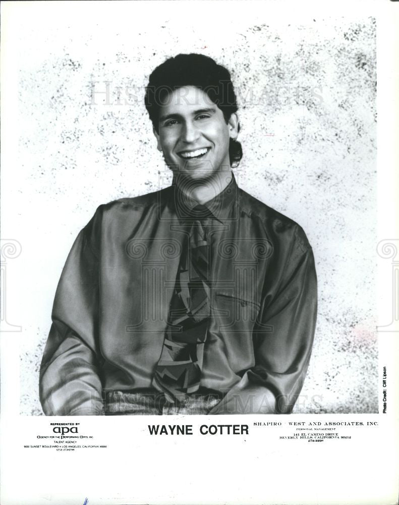 1995 Press Photo WAYNE COTTER  American comedian - Historic Images