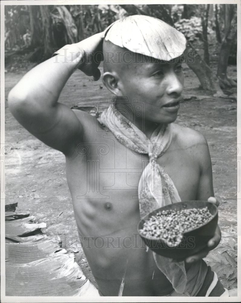 Press Photo Cororado Indian Red Indians of Ecuador - Historic Images