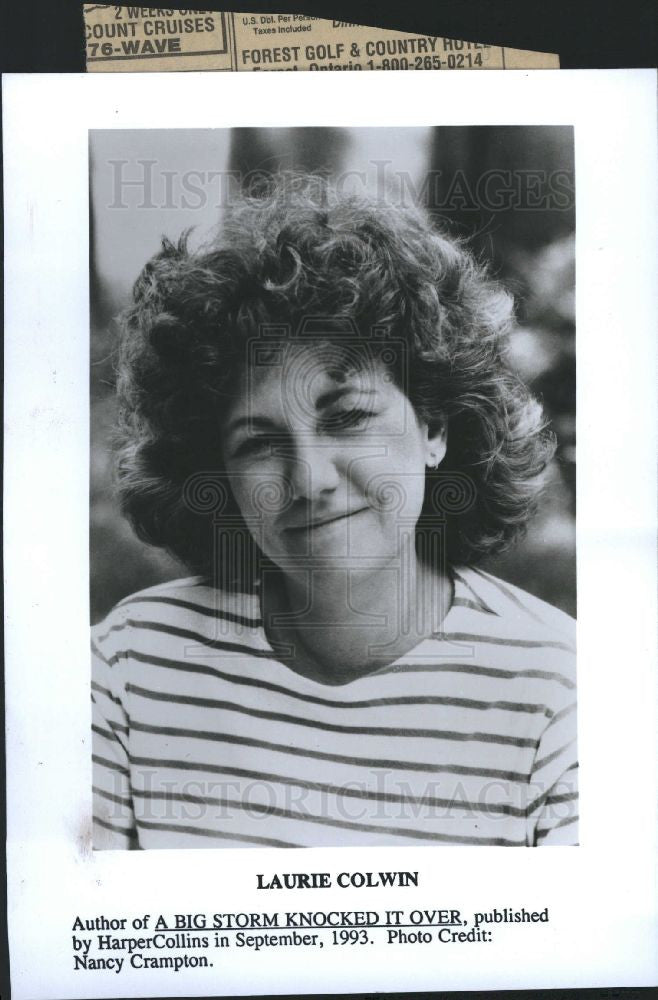 1993 Press Photo Laurie Colwin American author - Historic Images