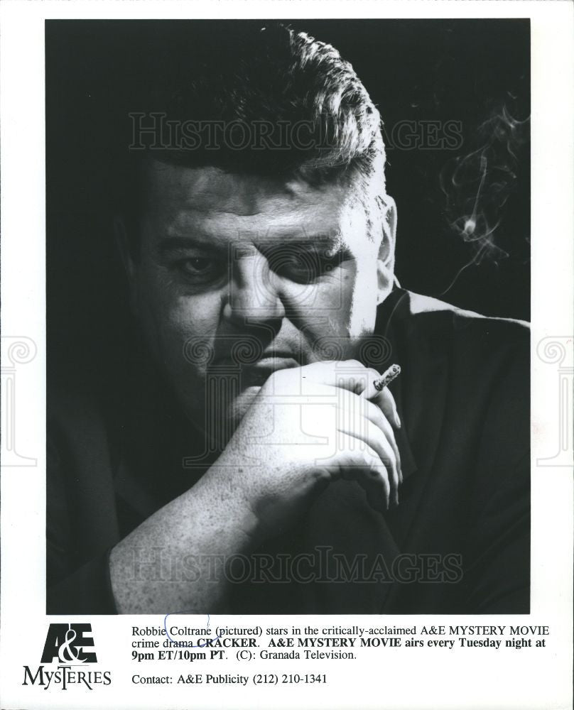 1995 Press Photo Robbie Coltrane scottish actor - Historic Images