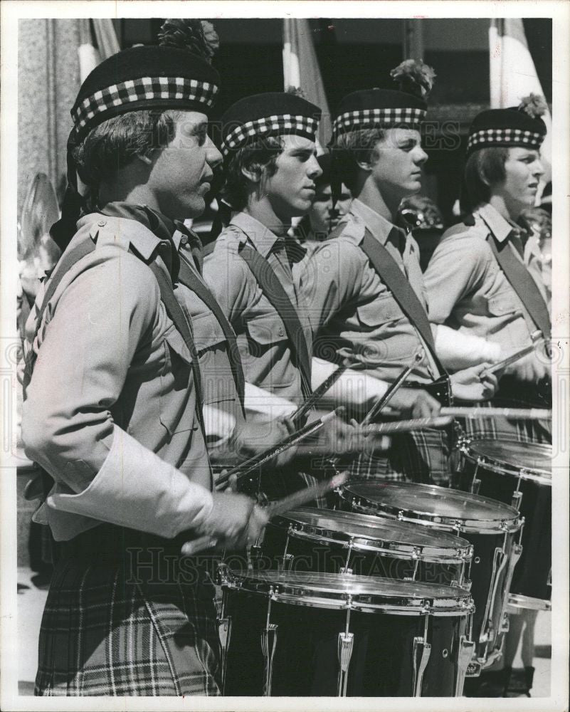 1976 Press Photo Lancers drum contingent - Historic Images