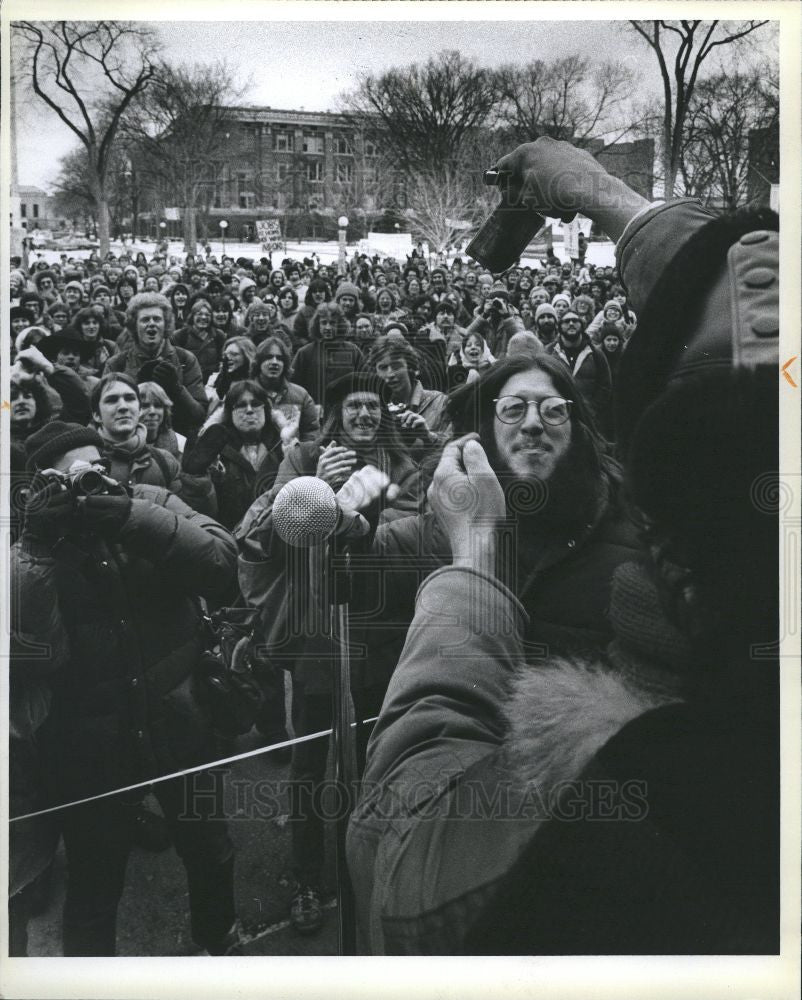 1980 Press Photo Wladyslaw Narowski-Vietnam era protest - Historic Images