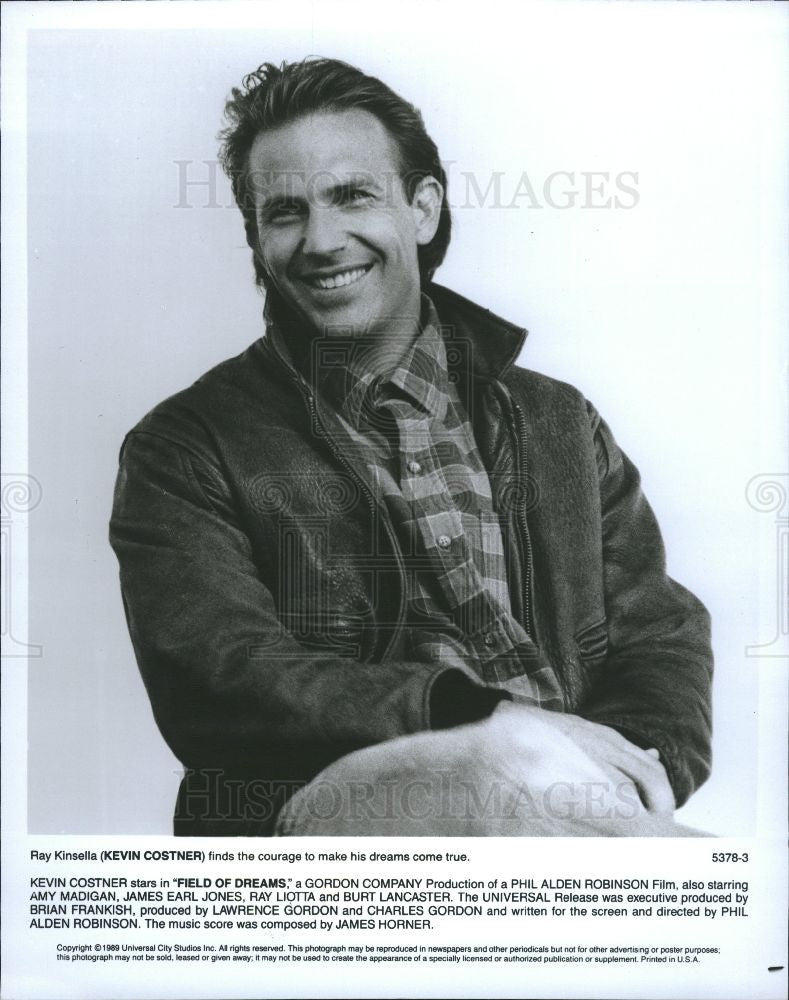 1965 Press Photo Kevin Costner Field of Dreams actor - Historic Images