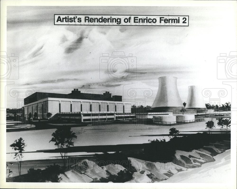 1984 Press Photo Enrico Fermi Nuclear Power Plant 2 - Historic Images