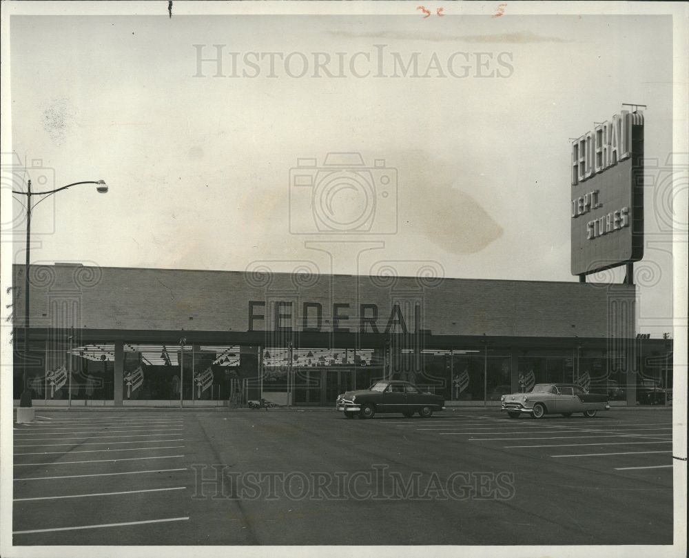 1955 Press Photo Federal Department Store - Historic Images
