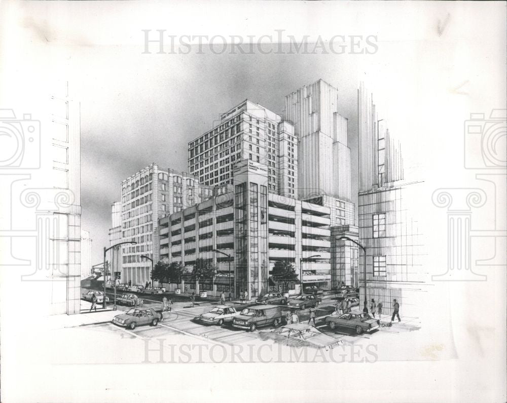 1991 Press Photo Downtown project - Historic Images