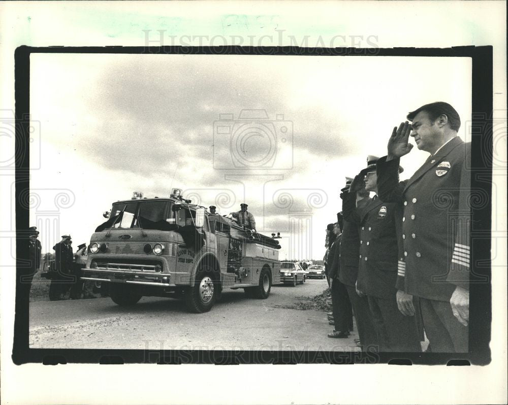 1987 Press Photo Thomas phelps  Milford High school - Historic Images