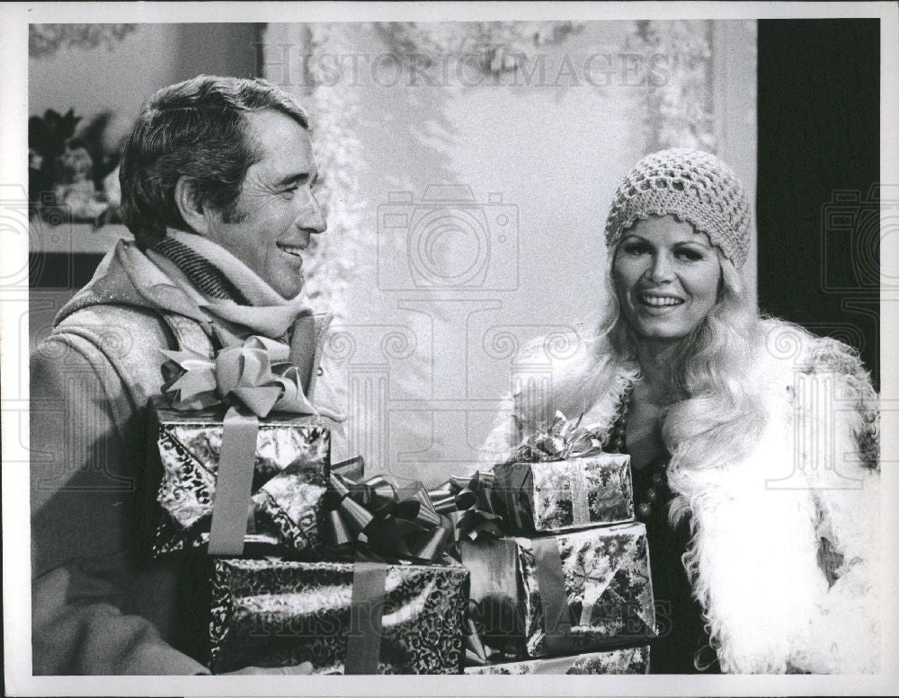 1973 Press Photo Perry Como, Sally Struthers - Historic Images