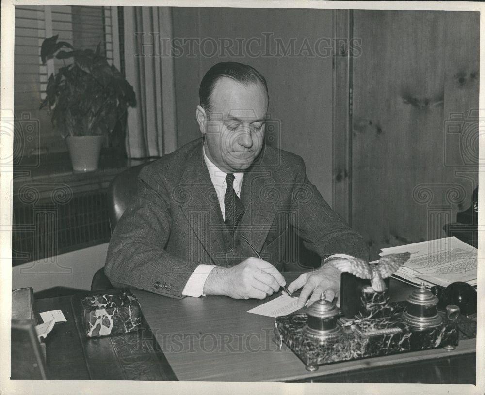 1939 Press Photo Detroit Mayor Frank Couzens Michigan - Historic Images