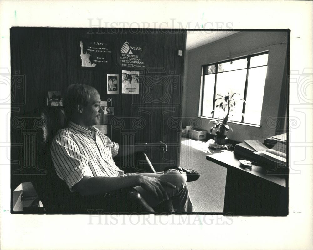 1989 Press Photo Craig Covey Democrat - Historic Images