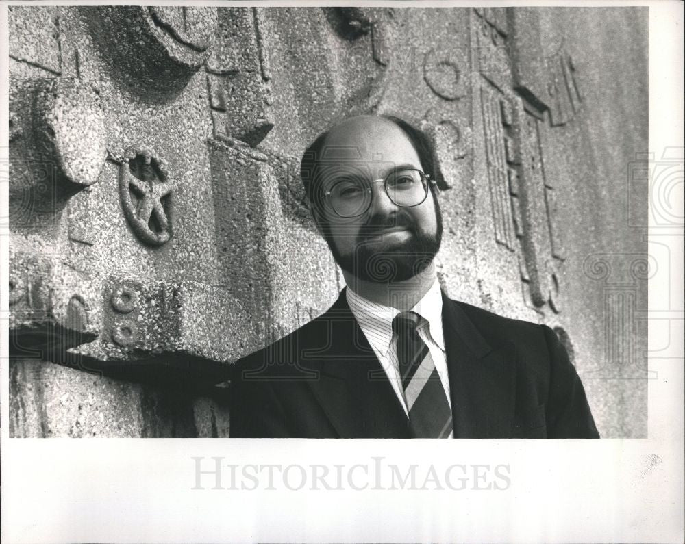 1989 Press Photo Martin Cominsky Director BVA Arts - Historic Images