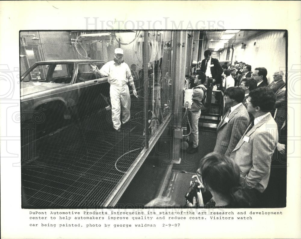 1987 Press Photo DuPont Automotive Products - Historic Images