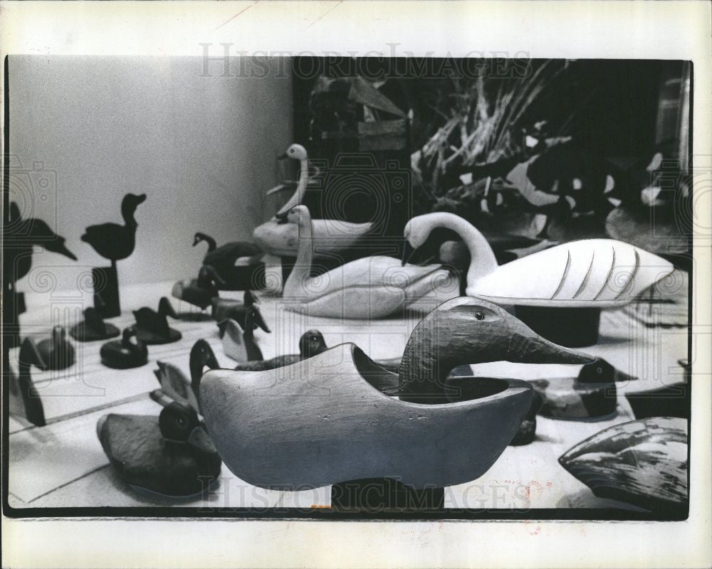 1978 Press Photo Decoy carving exhibit - Historic Images
