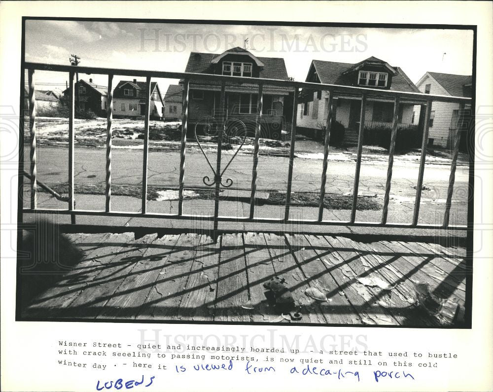 1988 Press Photo Wisner Street - Historic Images