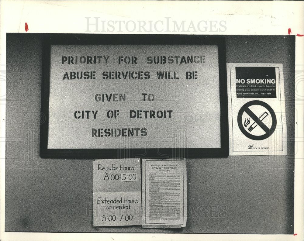 1987 Press Photo drug substand abuse treatment - Historic Images