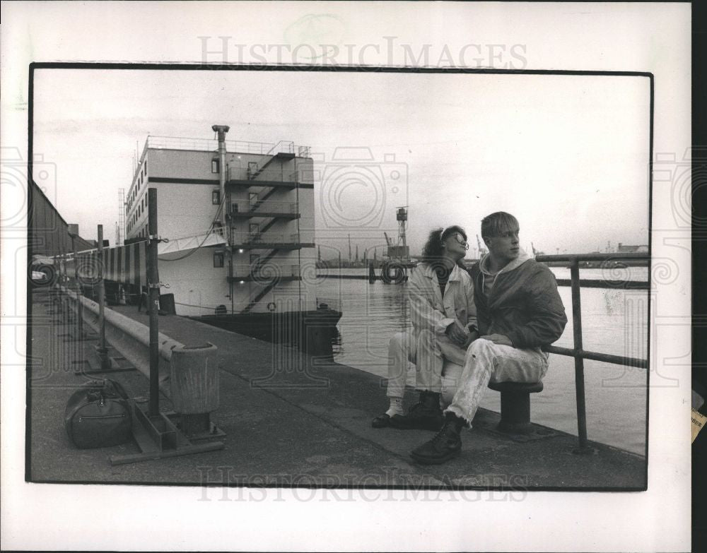 1989 Press Photo German refugees Burck Reinhardt - Historic Images