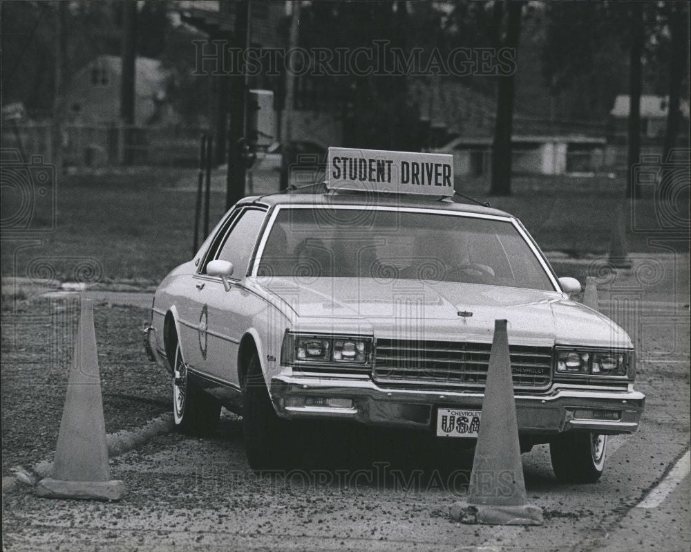 1980 Press Photo Driver training - Historic Images