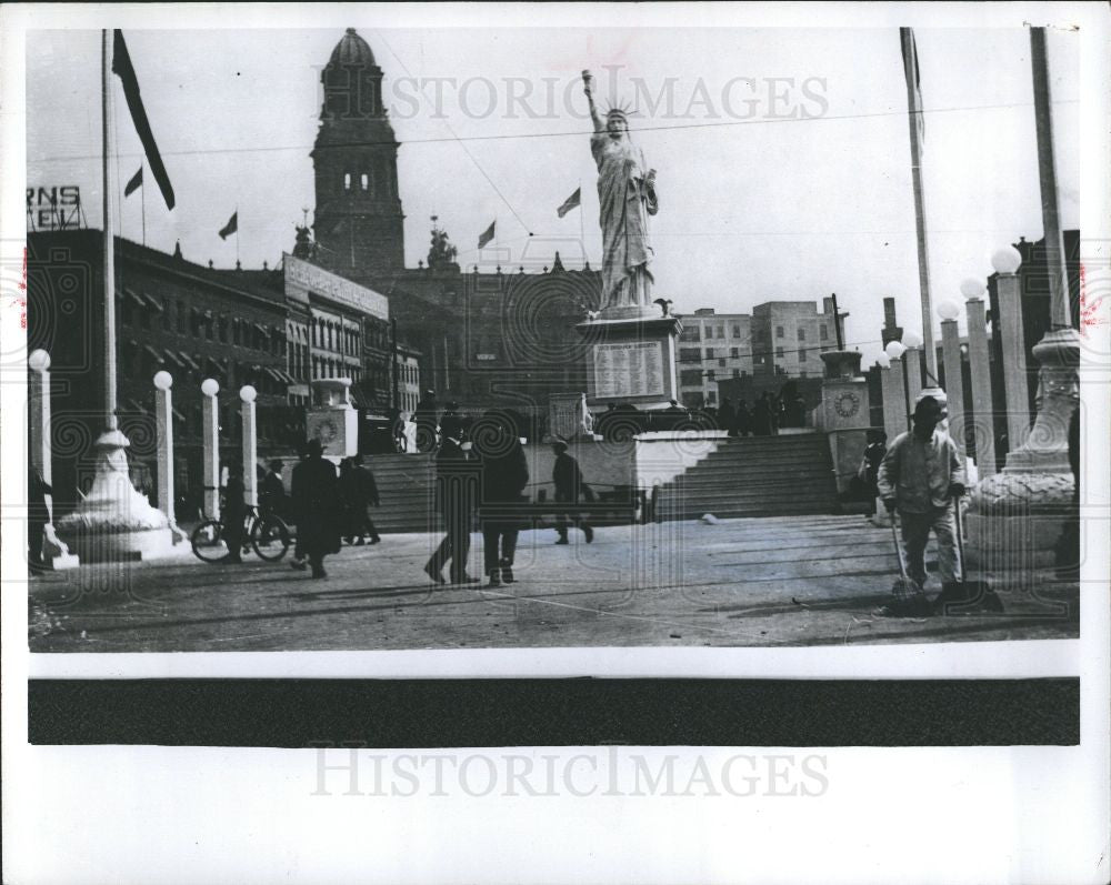 1977 Press Photo downtown 1918 - Historic Images