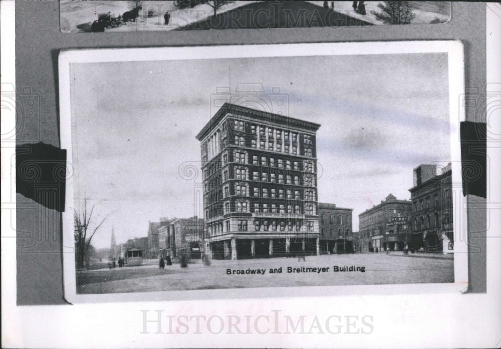 1963 Press Photo Broadway and Brietmeyer Building - Historic Images