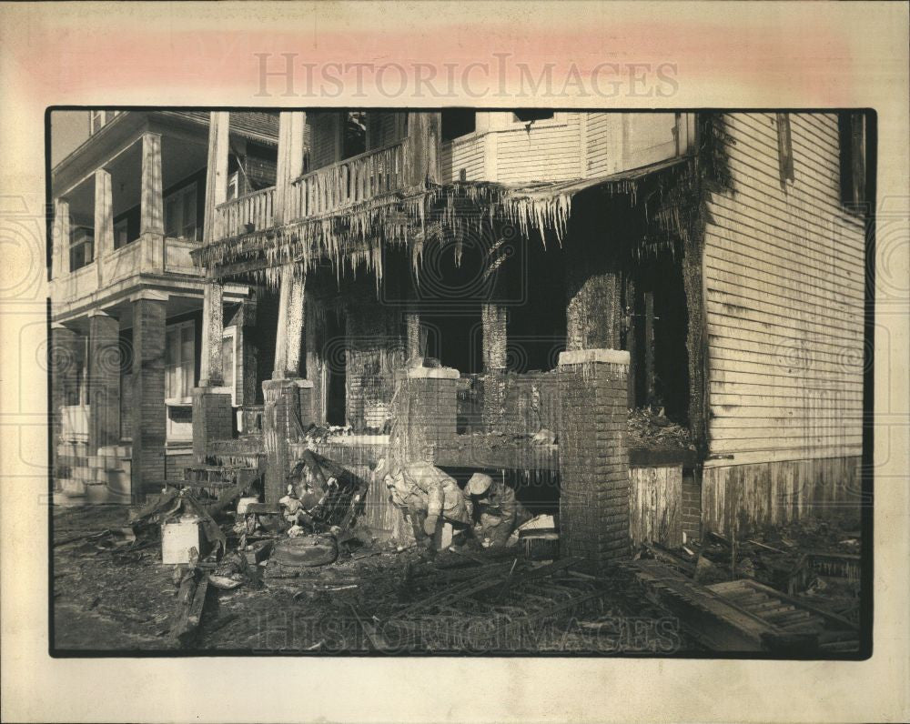 1989 Press Photo Fire Accident - Historic Images