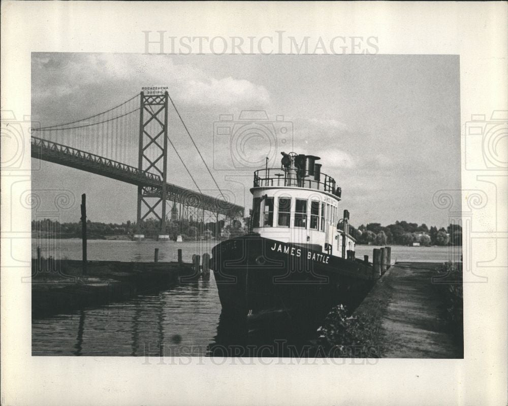 1940 Press Photo Finboat, James Battle - Historic Images