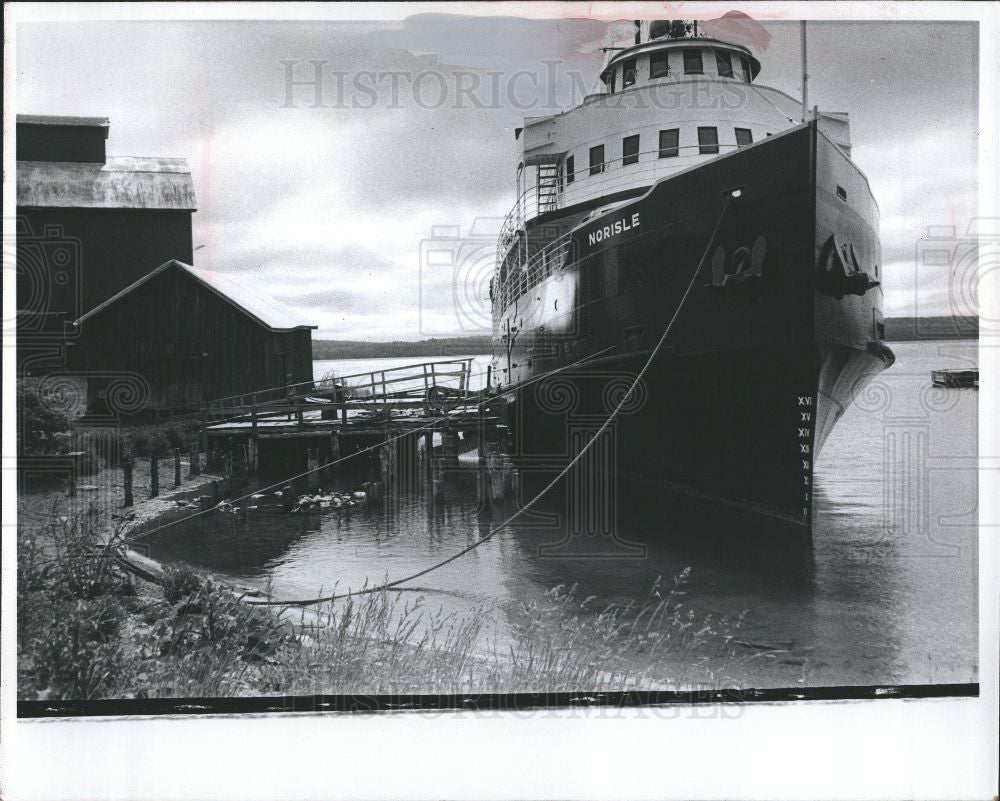 1977 Press Photo Ferry Norisle Huron Tubermory Ontario - Historic Images