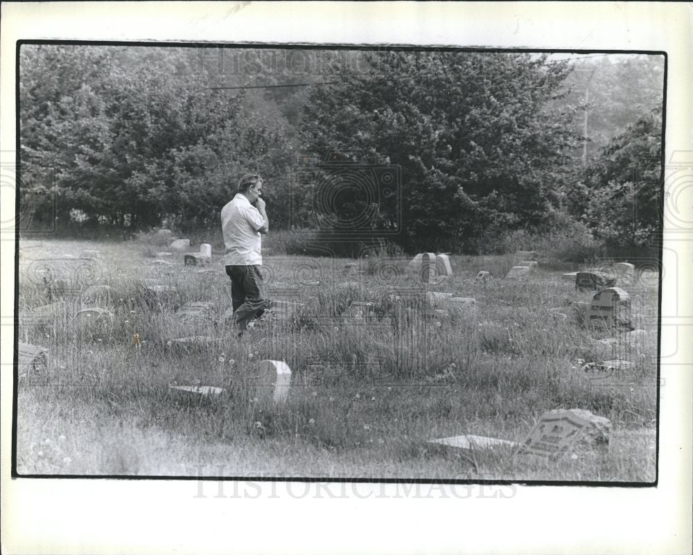 1978 Press Photo Ferndale Cemetery Riverview Sibley - Historic Images