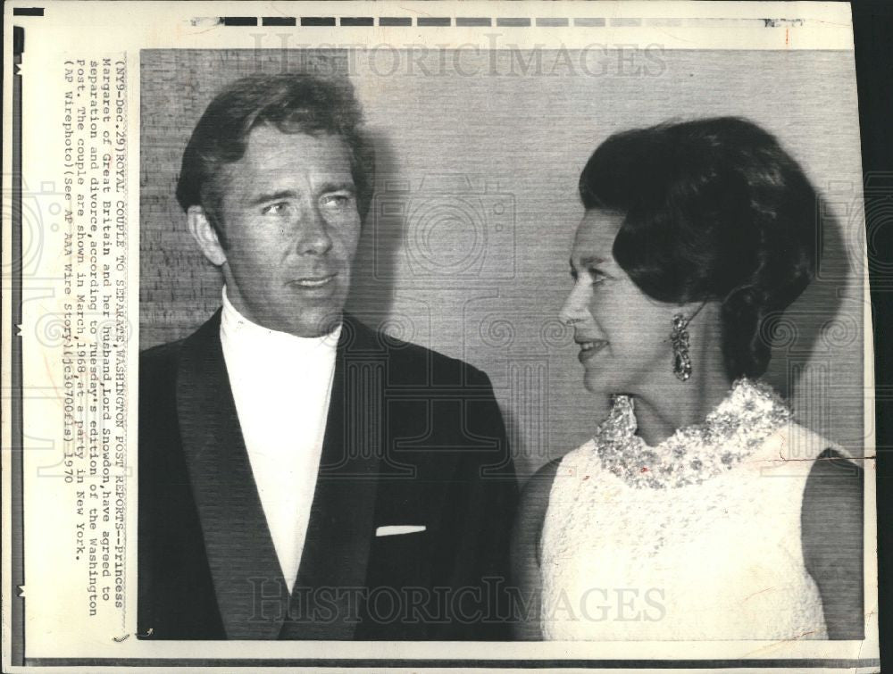 1971 Press Photo Princess Margaret Lord Snowdon royals - Historic Images