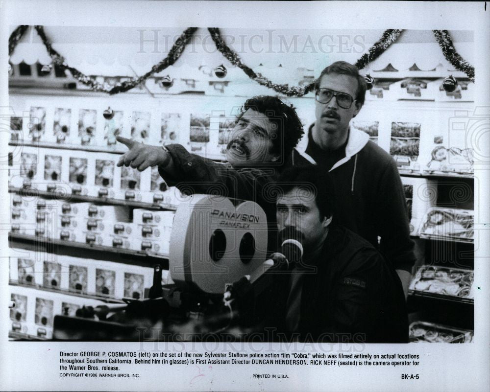 1986 Press Photo George Cosmatos Italian Film Director - Historic Images